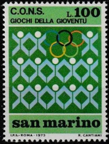 Poštovní známka San Marino 1973 Gymnastika Mi# 1028
