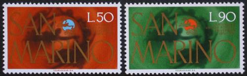 Poštovní známky San Marino 1974 UPU, 100. výroèí Mi# 1075-76