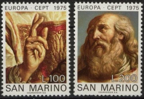 Poštovní známky San Marino 1975 Evropa CEPT, umìní, Guercino Mi# 1088-89
