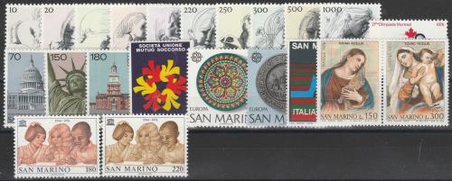 Kompletní roèník San Marino 1976 Mi# 1105-26