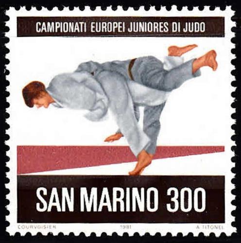 Potovn znmka San Marino 1981 ME v judu Mi# 1240
