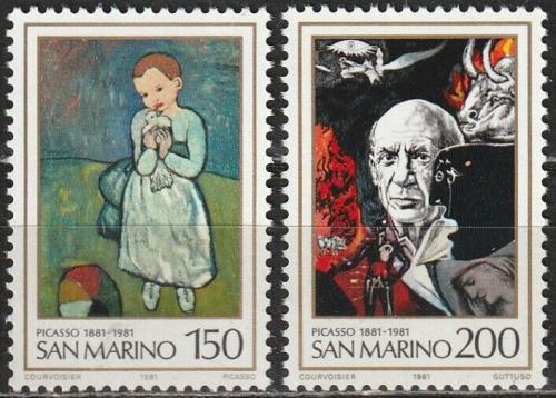 Potovn znmky San Marino 1981 Umn Mi# 1242-43 - zvtit obrzek