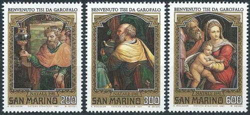 Potovn znmky San Marino 1981 Umn, Garofalo Mi# 1244-46 - zvtit obrzek