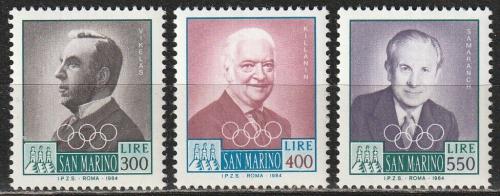 Poštovní známky San Marino 1984 Funkcionáøi MOV Mi# 1291-93