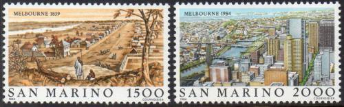 Poštovní známky San Marino 1984 Melbourne Mi# 1301-02 Kat 4.50€