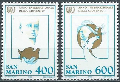 Poštovní známky San Marino 1985 Mezinárodní rok mládeže Mi# 1321-22