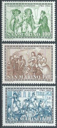 Poštovní známky San Marino 1985 Scény z románu Alessandra Manzoni Mi# 1325-27