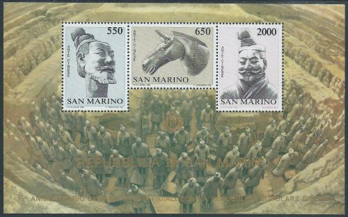 Poštovní známky San Marino 1986 Vztahy s Èínou Mi# Block 10 
