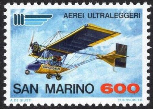 Potovn znmka San Marino 1987 Ultralehk letadlo Mi# 1361 - zvtit obrzek