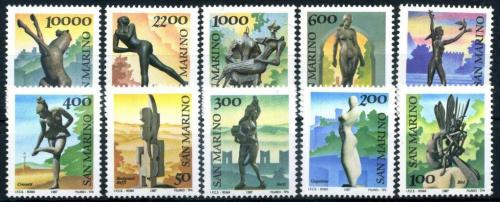 Poštovní známky San Marino 1987 Sochy Mi# 1362-71 Kast 22€