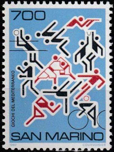 Potovn znmka San Marino 1987 Sportovn hry Mi# 1373 - zvtit obrzek