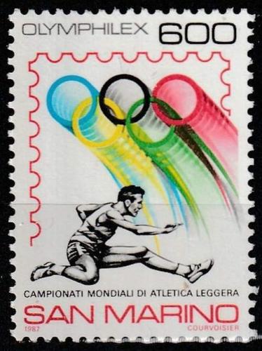 Poštovní známka San Marino 1987 MS v lehké atletice Mi# 1374