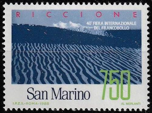 Potovn znmka San Marino 1988 Mezinrodn veletrh potovnch znmek Mi# 1394