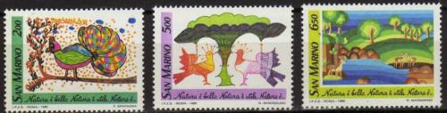 Poštovní známky San Marino 1989 Dìtské kresby Mi# 1409-11