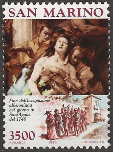 Potovn znmka San Marino 1990 Umn, Giovanni Battista Tiepolo Mi# 1434 Kat 5