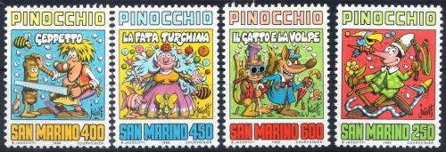 Poštovní známky San Marino 1990 Ilustrace, Benito Jacovitti Mi# 1452-55