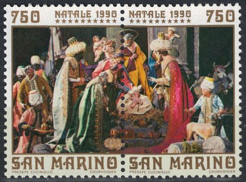 Poštovní známky San Marino 1990 Vánoce Mi# 1463-64
