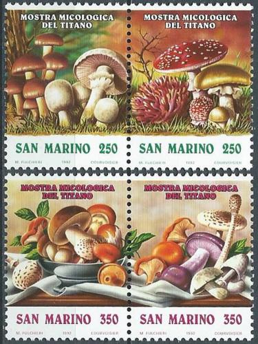 Poštovní známky San Marino 1992 Houby Mi# 1516-19
