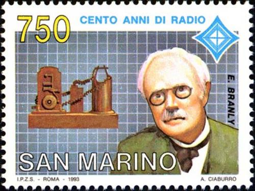 Poštovní známka San Marino 1993 Edouard Branly, fyzik Mi# 1531