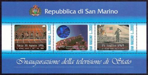 Poštovní známky San Marino 1993 Televize Mi# Block 16 Kat 7.50€