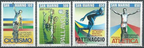 Poštovní známky San Marino 1995 Sport Mi# 1594-97