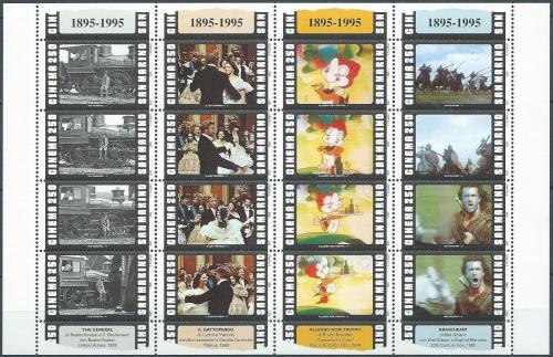 Poštovní známky San Marino 1995 Kino, 100. výroèí Mi# 1619-34