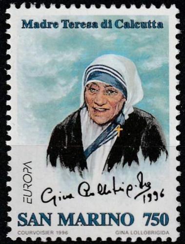 Poštovní známka San Marino 1996 Matka Tereza Mi# 1650