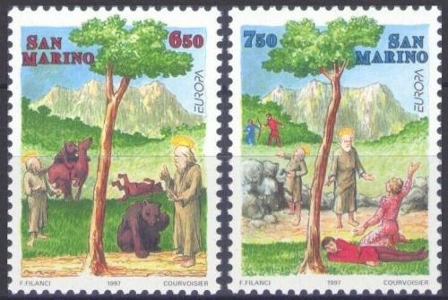 Poštovní známky San Marino 1997 Evropa CEPT, legendy Mi# 1713-14