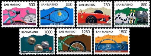 Poštovní známky San Marino 1997 Sport Mi# 1716-22 Kat 7€