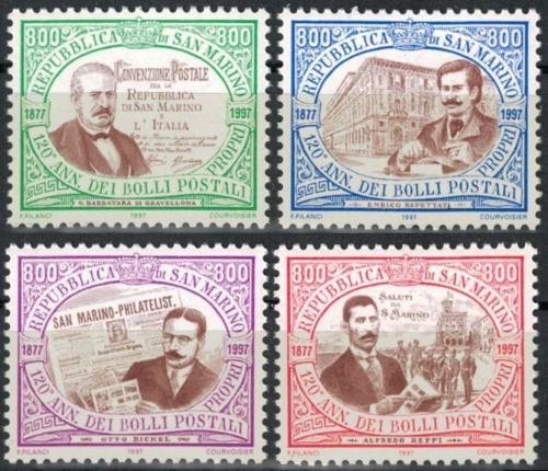 Poštovní známky San Marino 1997 První známky, 120. výroèí Mi# 1723-26