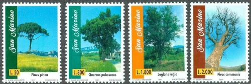 Poštovní známky San Marino 1997 Stromy Mi# 1727-30 Kat 5.50€