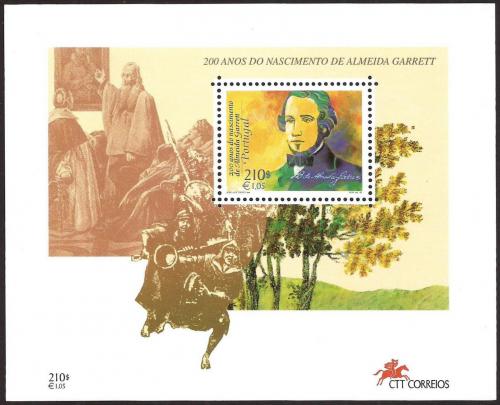 Poštovní známky Portugalsko 1999 Almeida Garrett, spisovatel Mi# Block 147