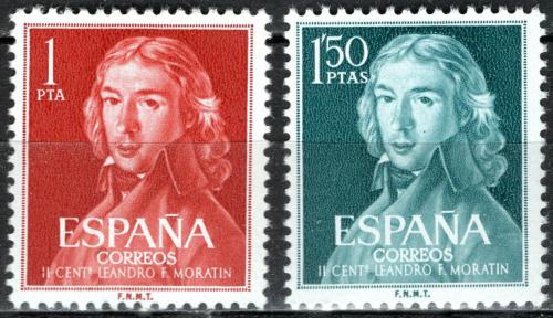 Poštovní známky Španìlsko 1961 Leandro Fernández de Moratín, spisovatel Mi# 1223-24