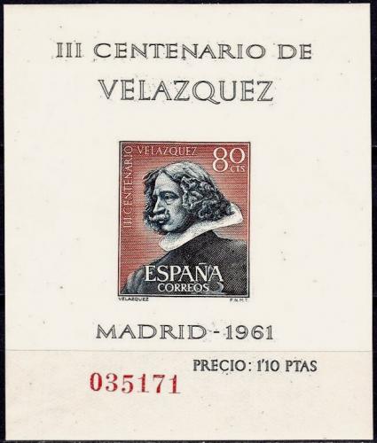 Poštovní známka Španìlsko 1961 Umìní, Velázquez Mi# Block 15 Kat 8€