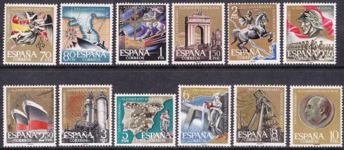 Poštovní známky Španìlsko 1961 Národní hnutí, 25. výroèí Mi# 1248-59