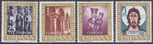 Poštovní známky Španìlsko 1961 Románské umìní Mi# 1260-63