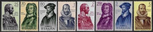 Poštovní známky Španìlsko 1961 Osobnosti americké historie Mi# 1269-76 Kat 9€