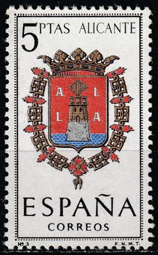 Poštovní známka Španìlsko 1962 Znak provincie Alicante Mi# 1303