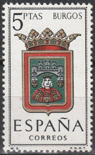 Potovn znmka panlsko 1962 Znak provincie Burgos Mi# 1339