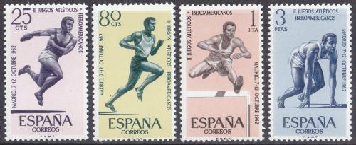 Poštovní známky Španìlsko 1962 Lehká atletika Mi# 1342-45