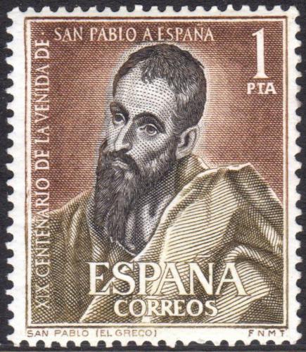 Poštovní známka Španìlsko 1963 Apoštol Pavel, El Greco Mi# 1377