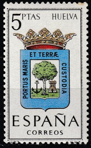 Potovn znmka panlsko 1963 Znak provincie Huelva Mi# 1428
