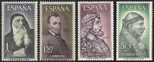 Poštovní známky Španìlsko 1963 Osobnosti Mi# 1430-33 Kat 4.50€