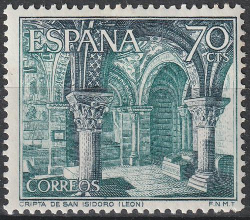 Poštovní známka Španìlsko 1964 Krypta kostela San-Isidoro v Leónu Mi# 1482