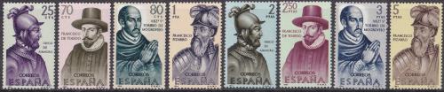 Poštovní známky Španìlsko 1964 Osobnosti americké historie Mi# 1511-18 Kat 7€