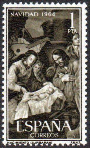 Poštovní známka Španìlsko 1964 Vánoce, umìní, Francisco de Zurbarán Mi# 1523