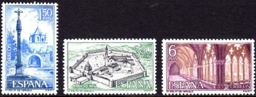 Poštovní známky Španìlsko 1967 Kláštery a opatství Mi# 1728-30