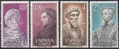 Poštovní známky Španìlsko 1967 Osobnosti Mi# 1677-80