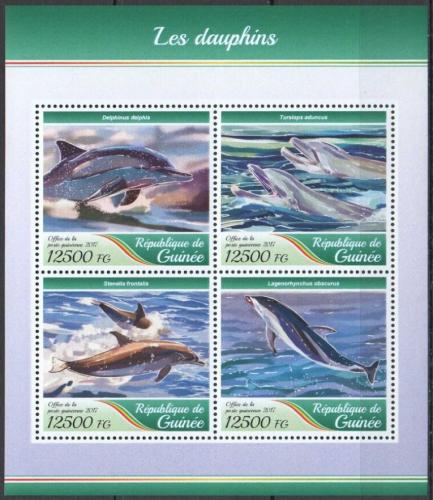 Poštovní známky Guinea 2017 Delfíni Mi# 12585-88 Kat 20€