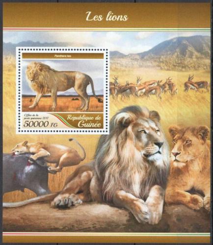 Poštovní známka Guinea 2017 Lvi Mi# Block 2816 Kat 20€